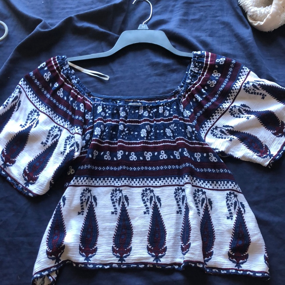 Patterned Crop Top